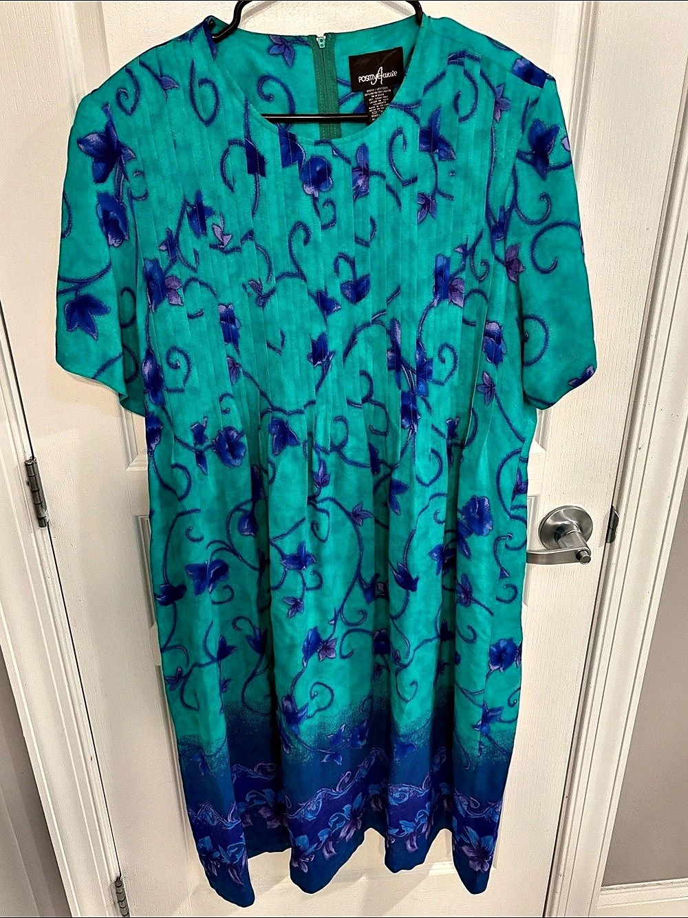 Vintage Positive Attitude Floral Midi Dress | Size 16